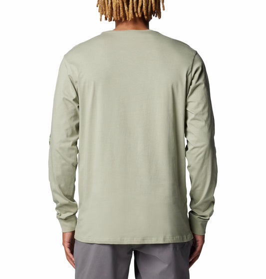 Columbia Men Green Rockaway River Graphic LS Tee