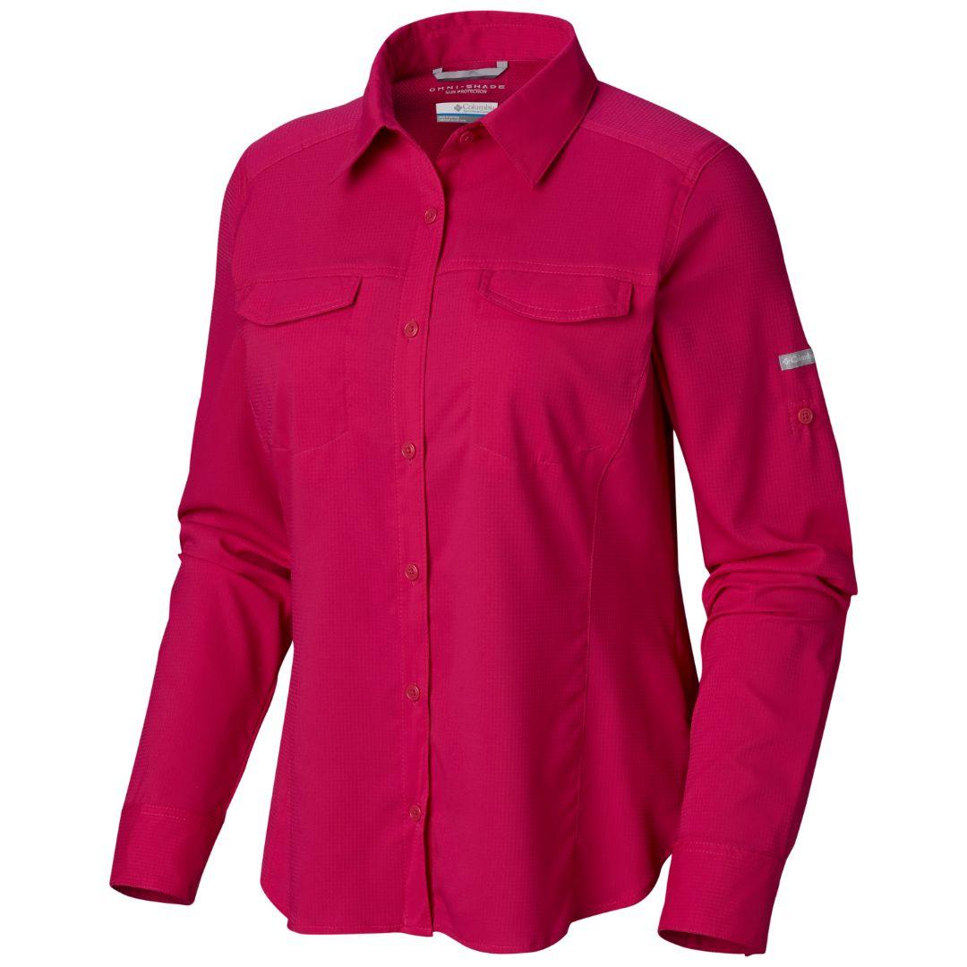 Columbia Women Pink Silver Ridge Lite Long Sleeve Shirt