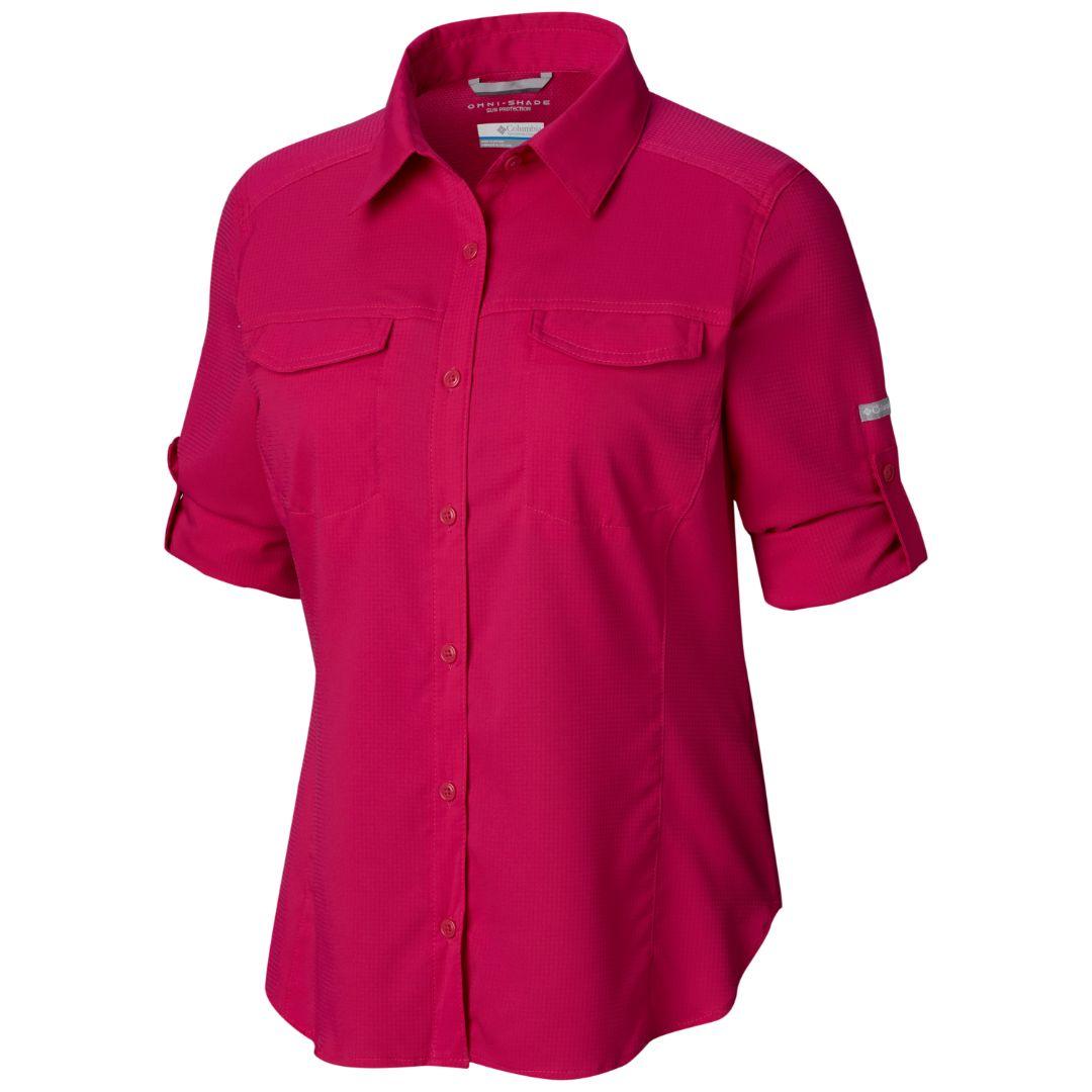 Columbia Women Pink Silver Ridge Lite Long Sleeve Shirt