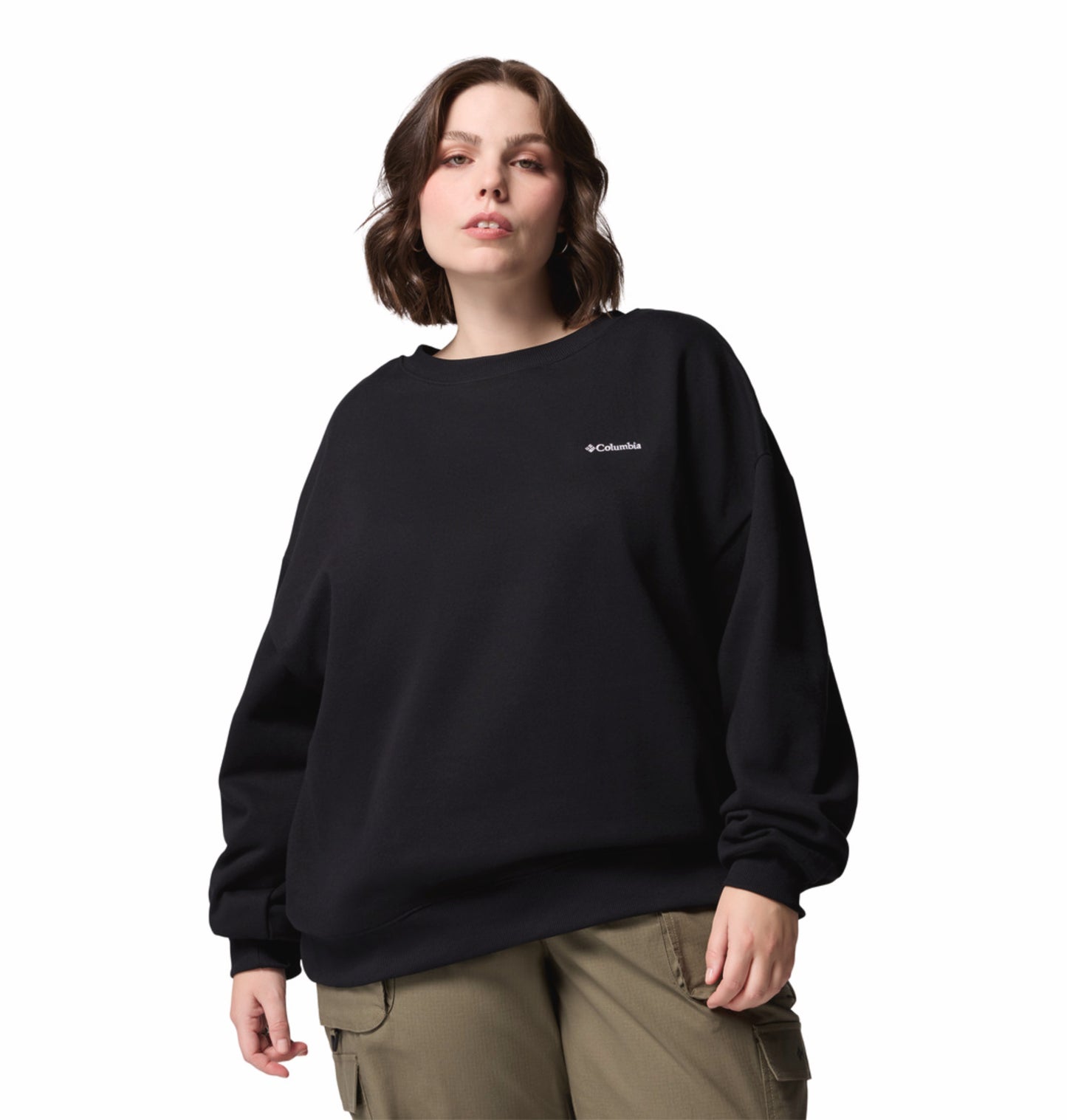 Columbia Women Black Aldermore Crew Fleece