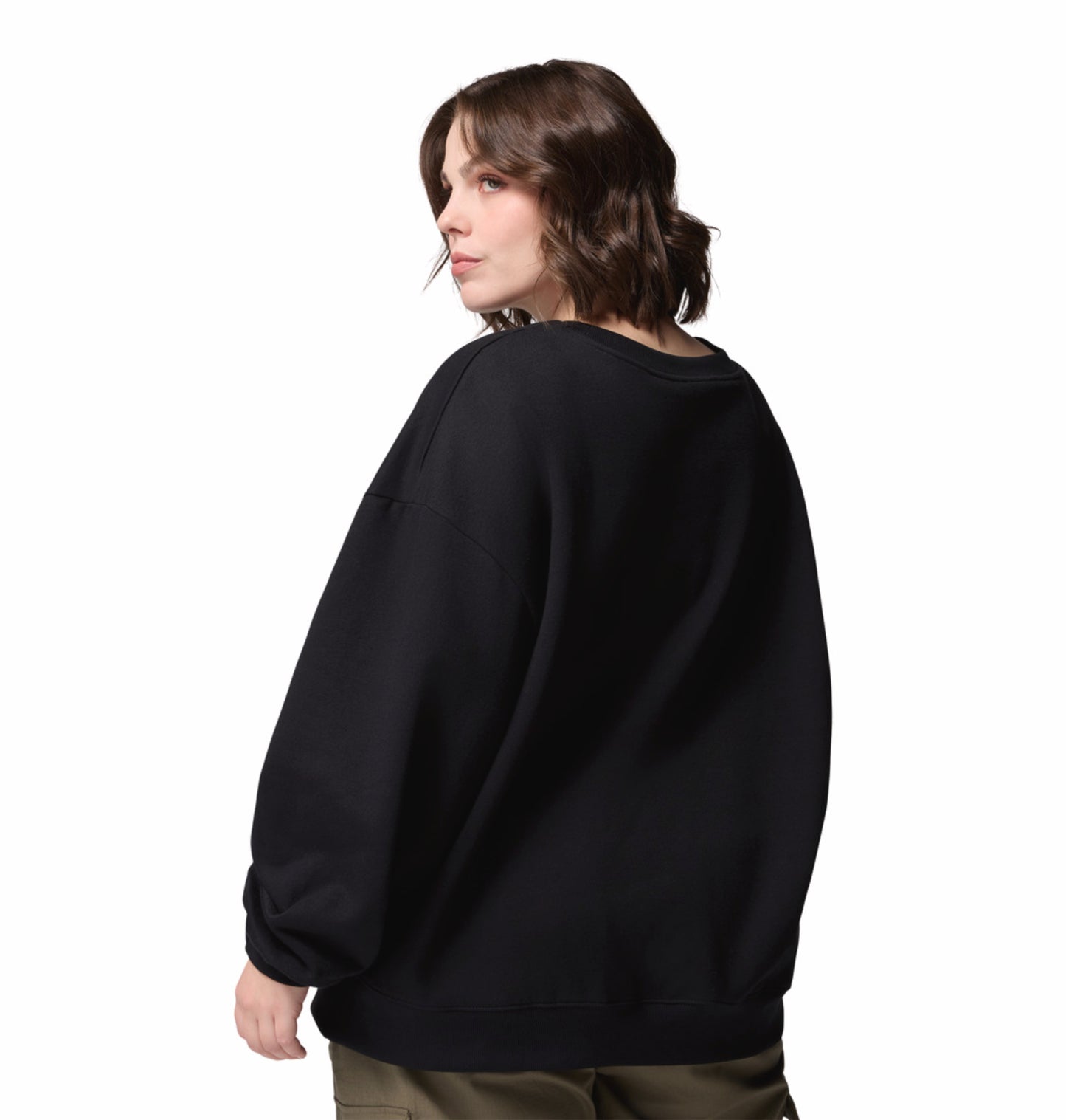 Columbia Women Black Aldermore Crew Fleece