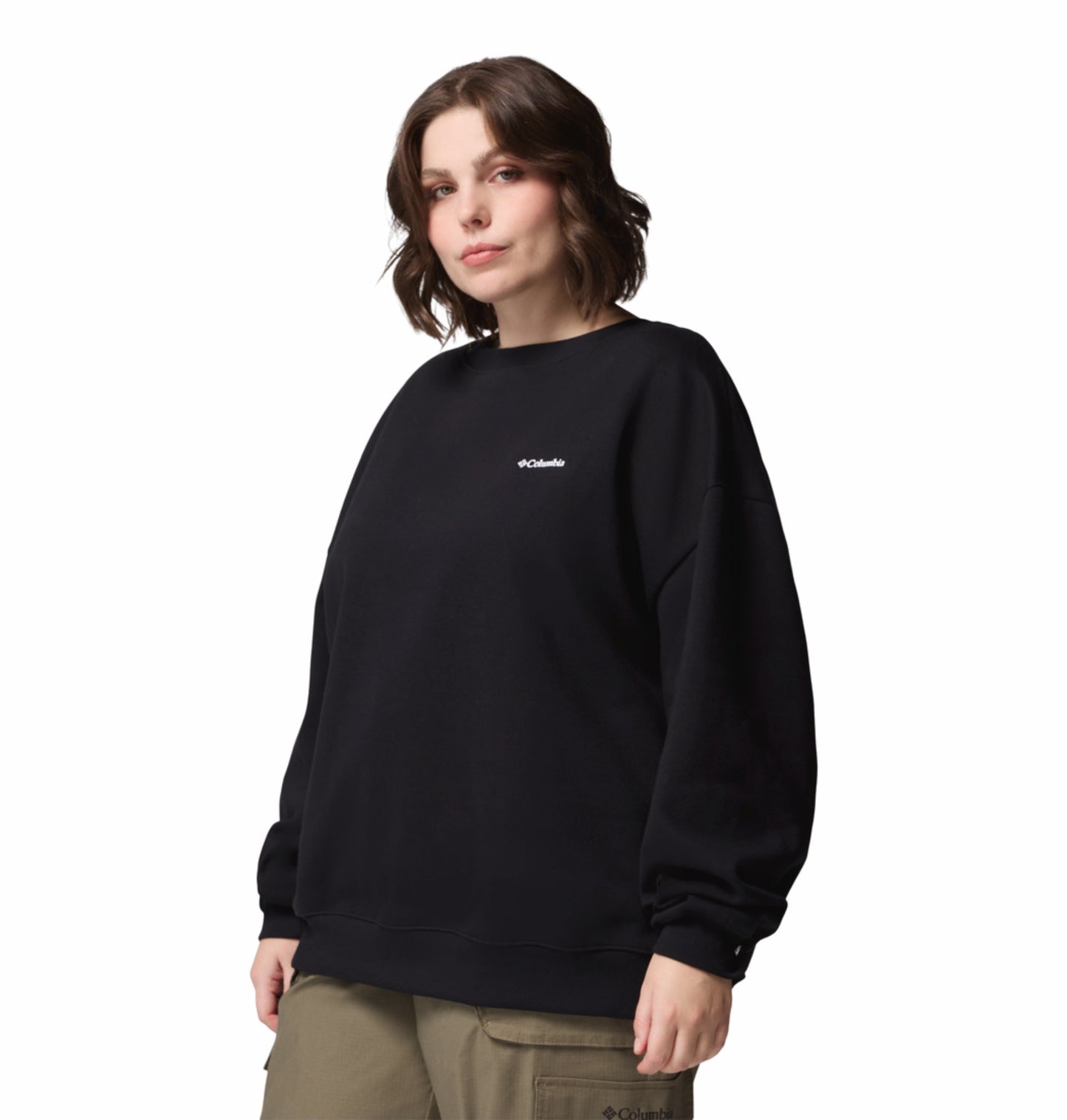 Columbia Women Black Aldermore Crew Fleece