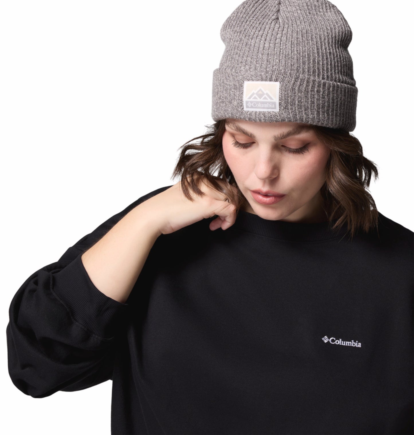 Columbia Women Black Aldermore Crew Fleece