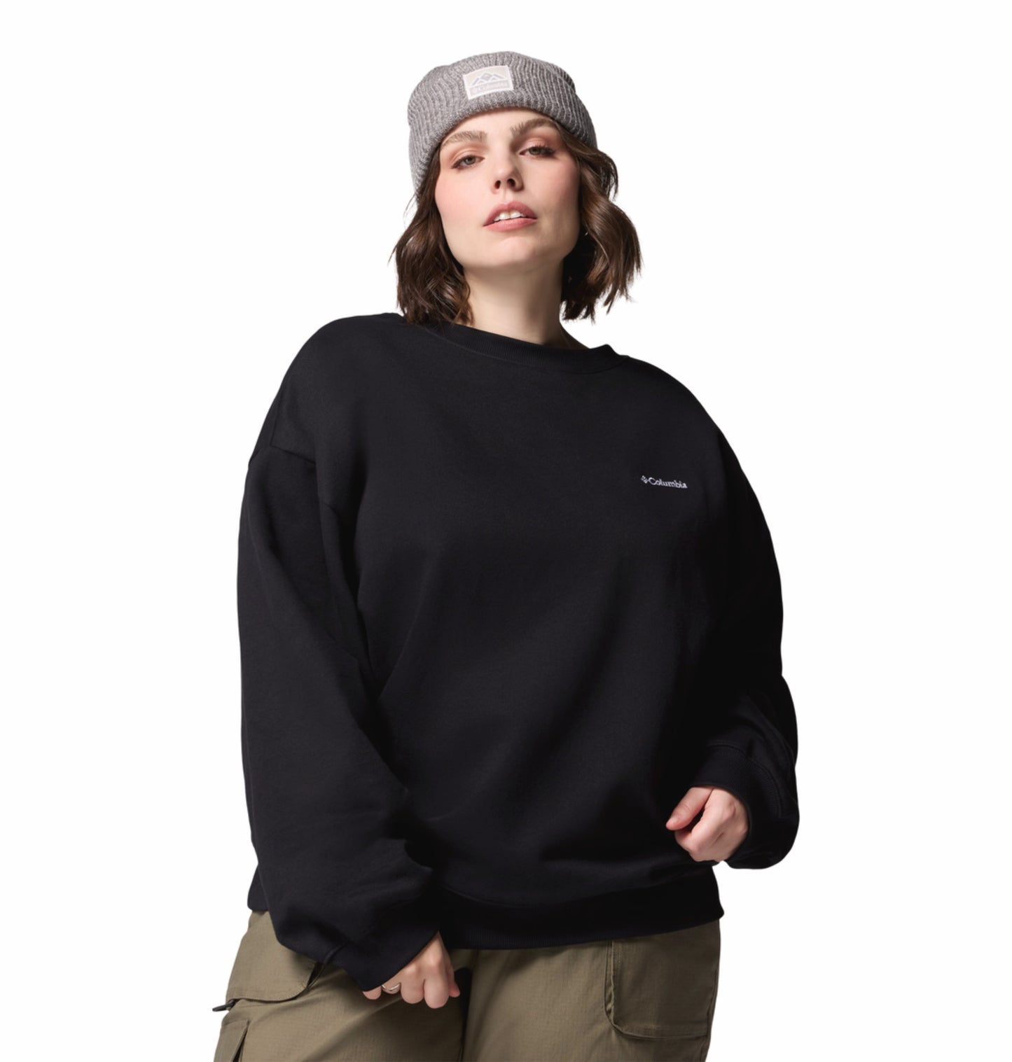 Columbia Women Black Aldermore Crew Fleece