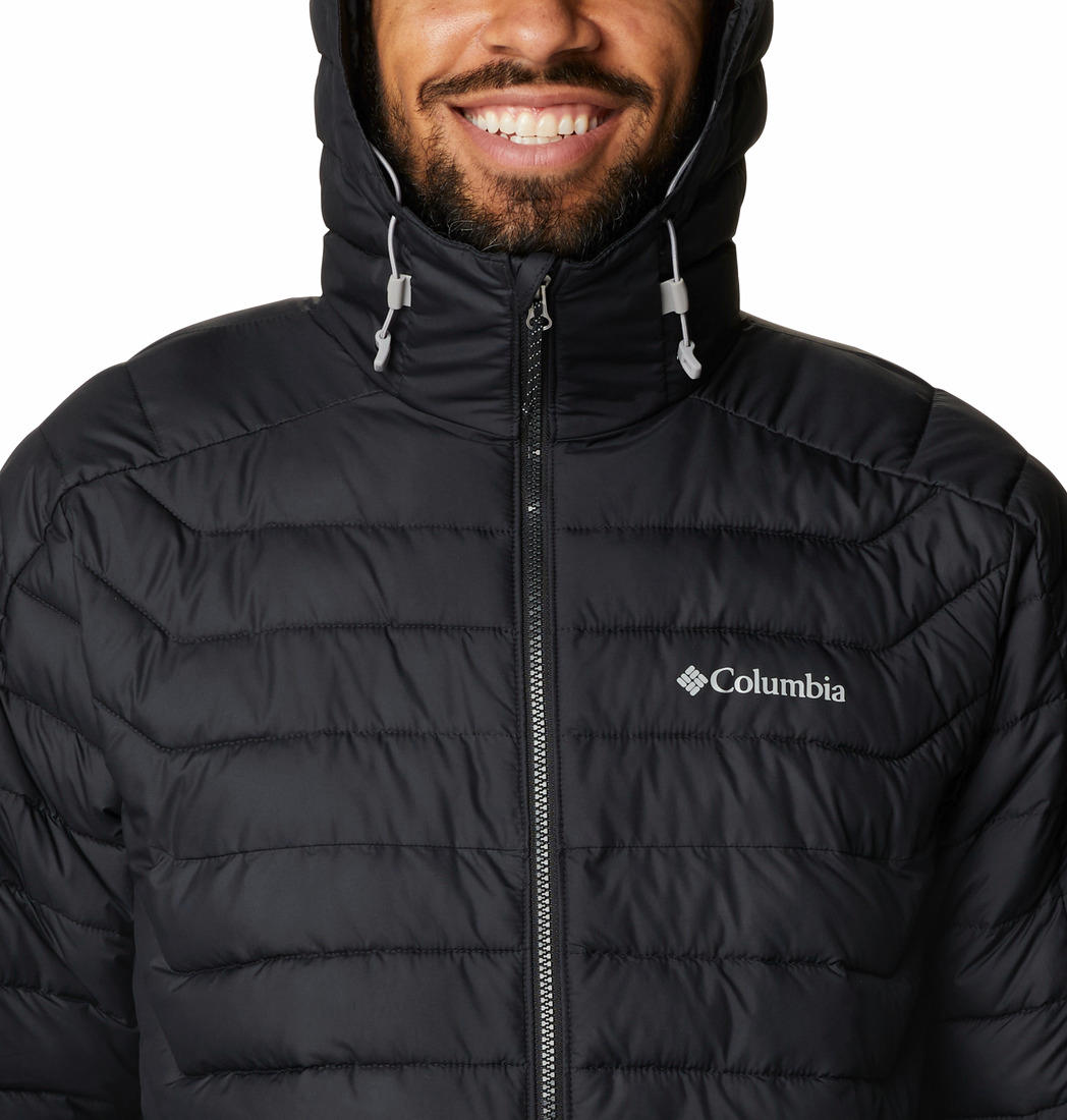 Columbia Men Black M White Out II Hooded Jacket