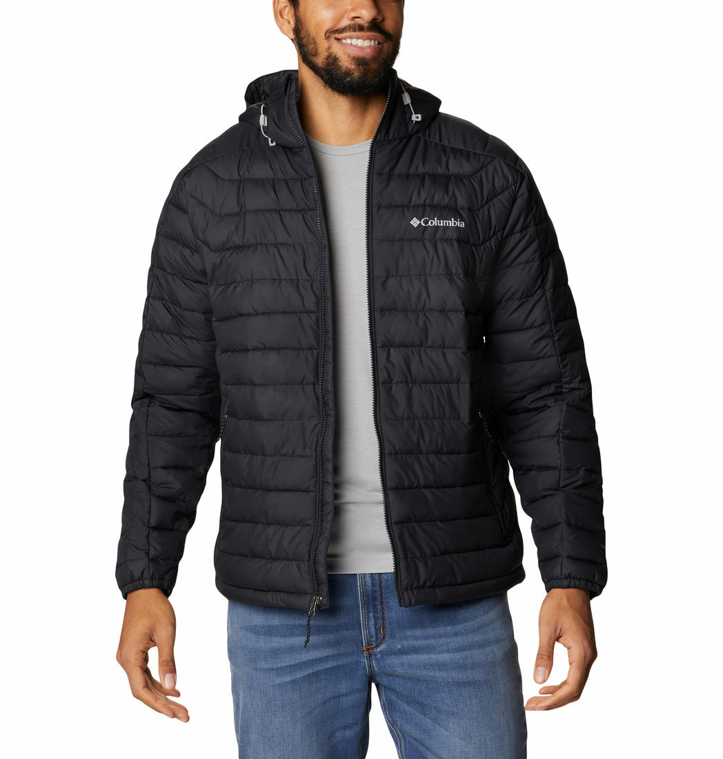 Columbia Men Black M White Out II Hooded Jacket