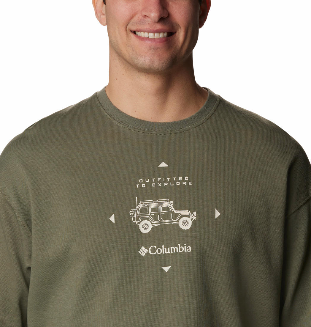 Columbia Men Green Columbia Men Duxbery Relaxed Long Sleeve T-Shirt
