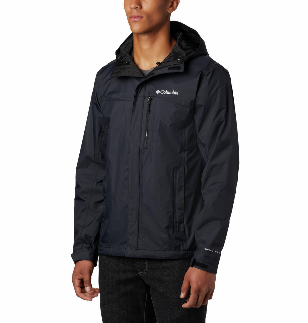 Columbia Men Black Pouring Adventure II Jacket Waterproof