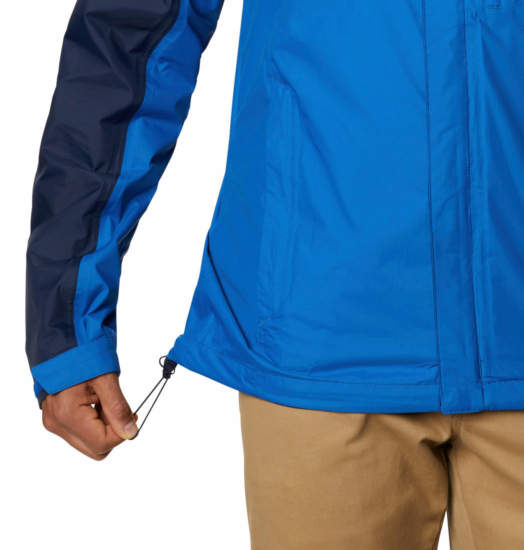 Columbia Men Blue Pouring Adventure II Jacket Waterproof