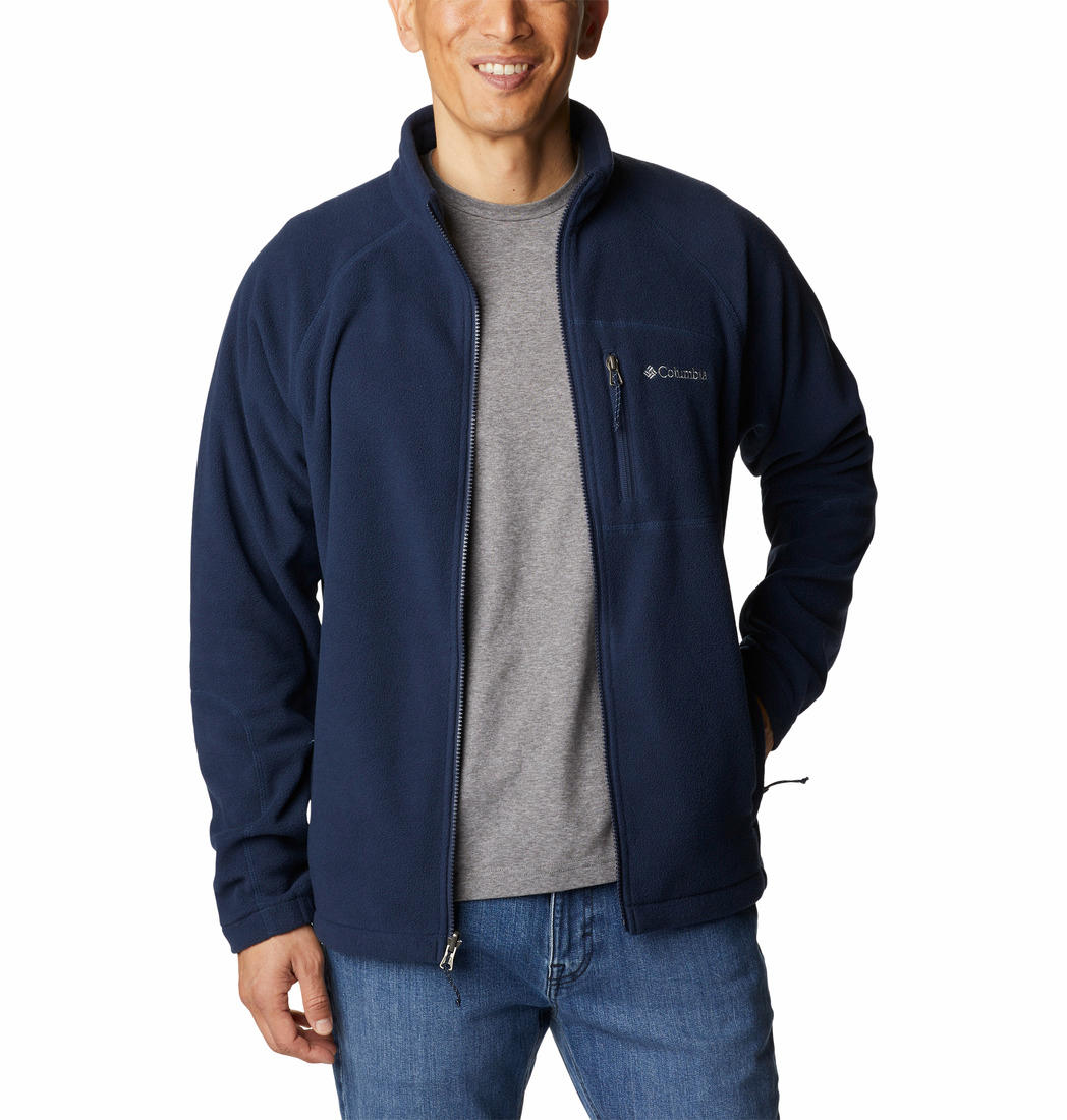 Columbia Men Blue Fleece Falls II Full Zip Fleece