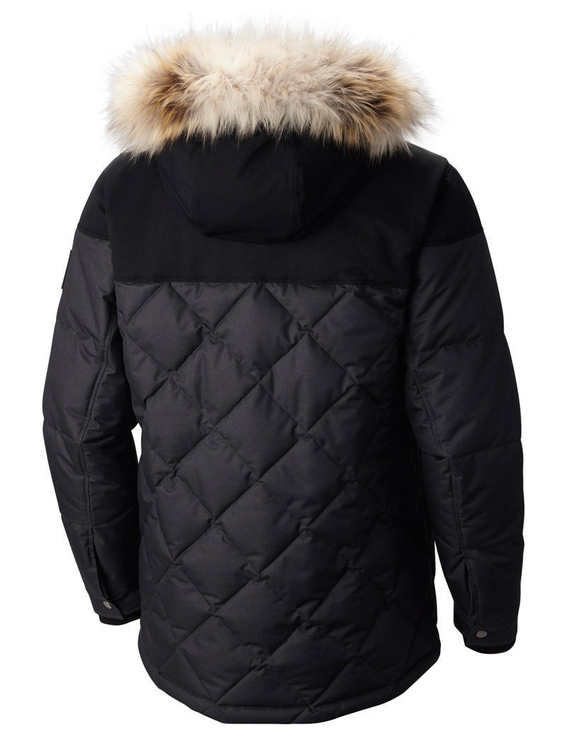 Columbia Men Black Barlow Pass 550 TurboDown Quilted Jacket
