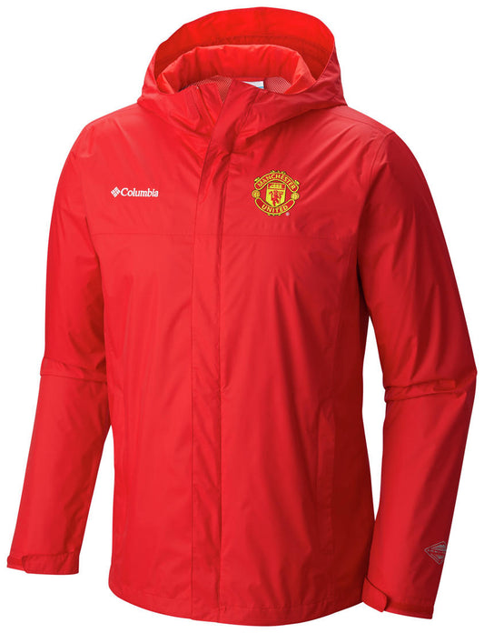 Columbia Men Red Omni-Tech Watertight II Waterproof Rain Jacket