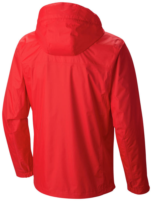 Columbia Men Red Omni-Tech Watertight II Waterproof Rain Jacket