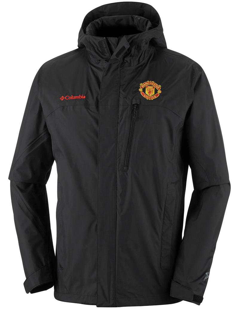 Columbia Men Black Pouring Adventure Jacket Waterproof