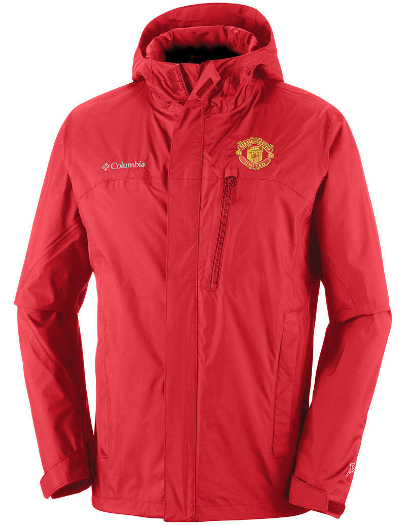 Columbia Men Red Pouring Adventure Jacket Waterproof