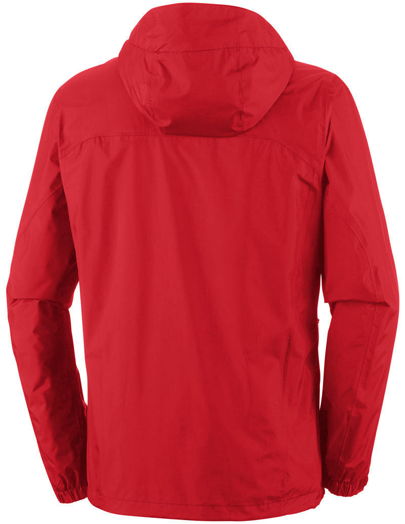 Columbia Men Red Pouring Adventure Jacket Waterproof