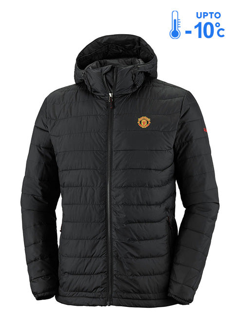 Columbia Men Black Powder Lite Hooded Jacket
