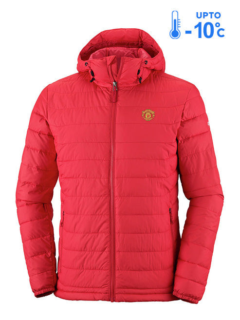Columbia Men Red Powder Lite Hooded Jacket