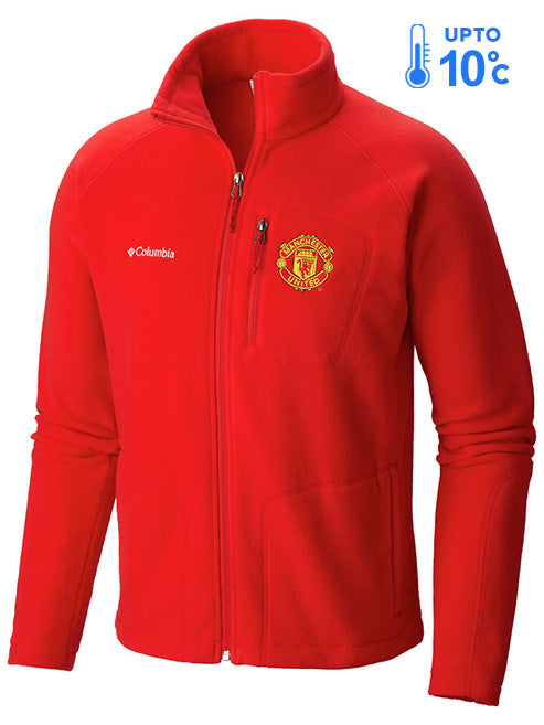 Columbia Men Red Fast Trek II Full Zip Fleece Jacket