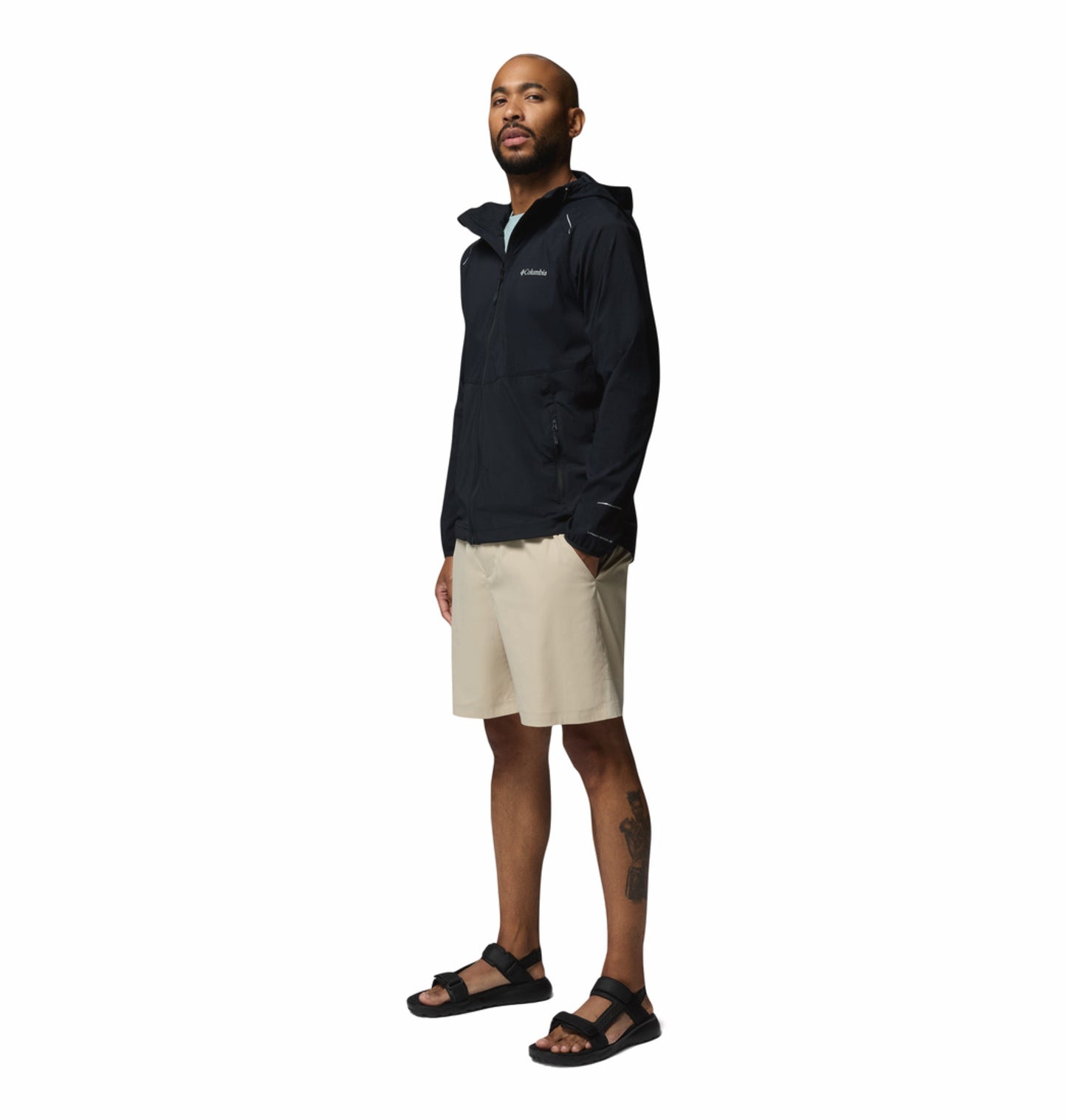 Columbia Men Black Omni-Shield Tech II Windbreaker