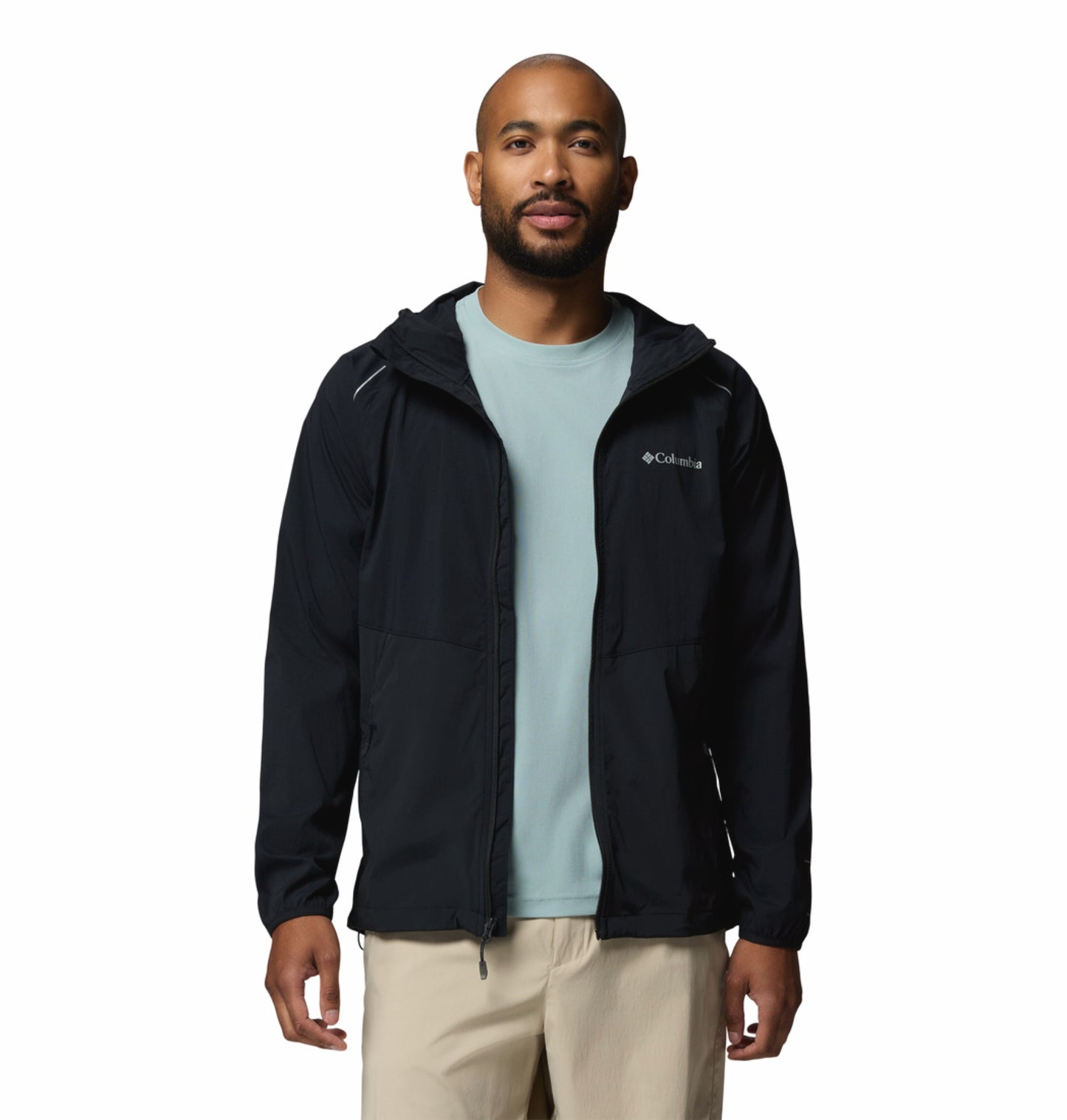 Columbia Men Black Omni-Shield Tech II Windbreaker