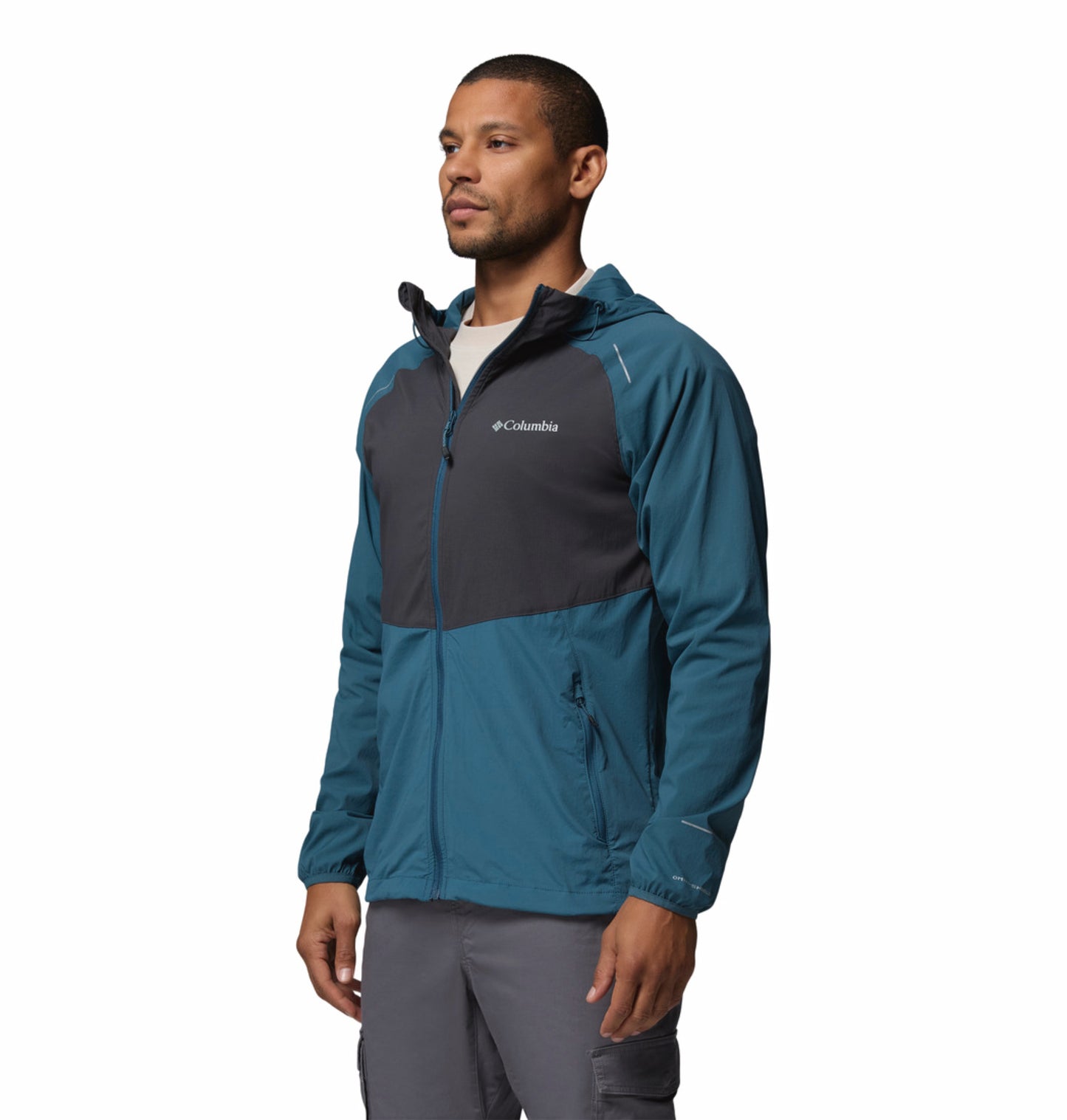 Columbia Men Blue Omni-Shield Tech II Windbreaker