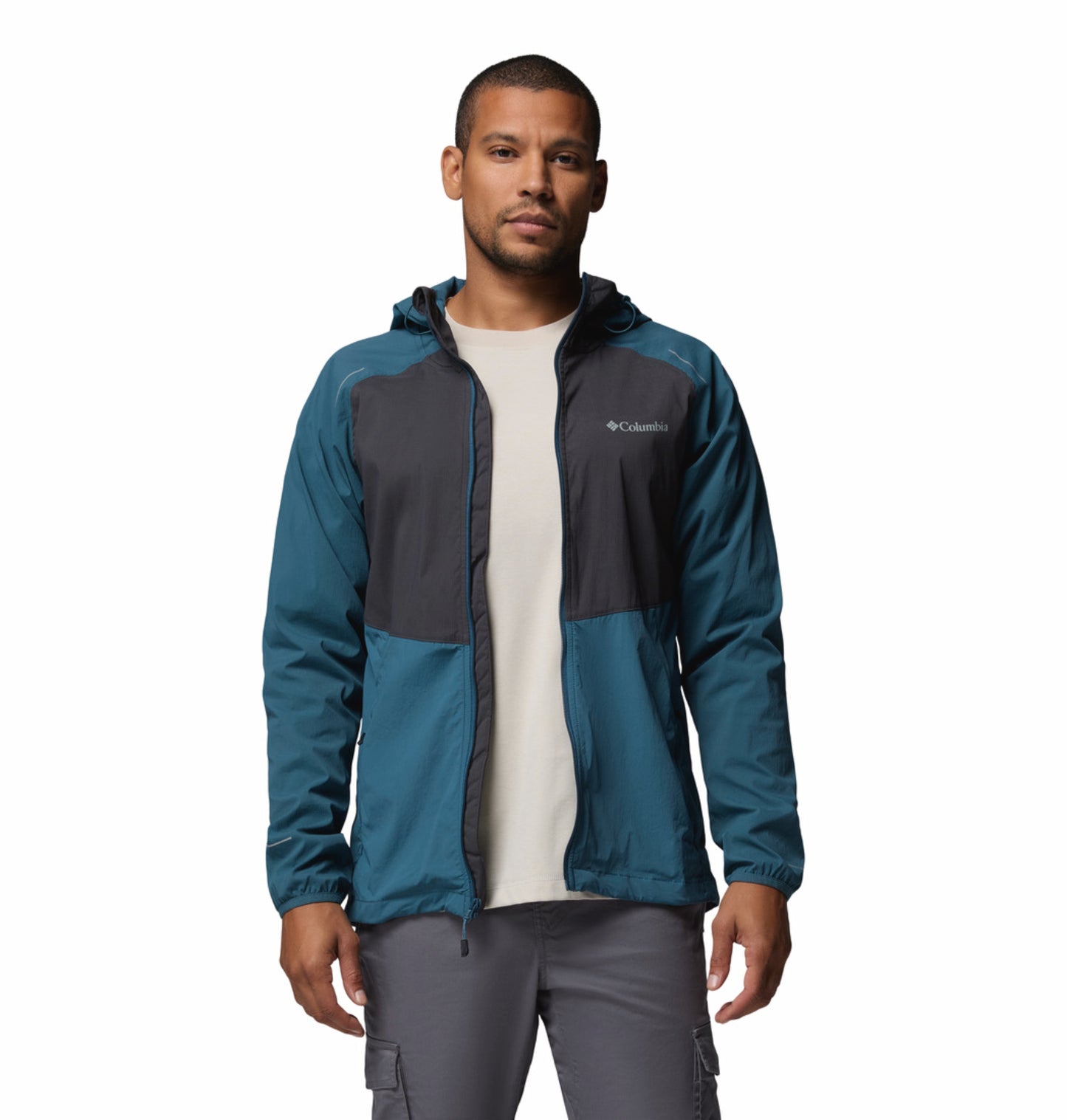 Columbia Men Blue Omni-Shield Tech II Windbreaker