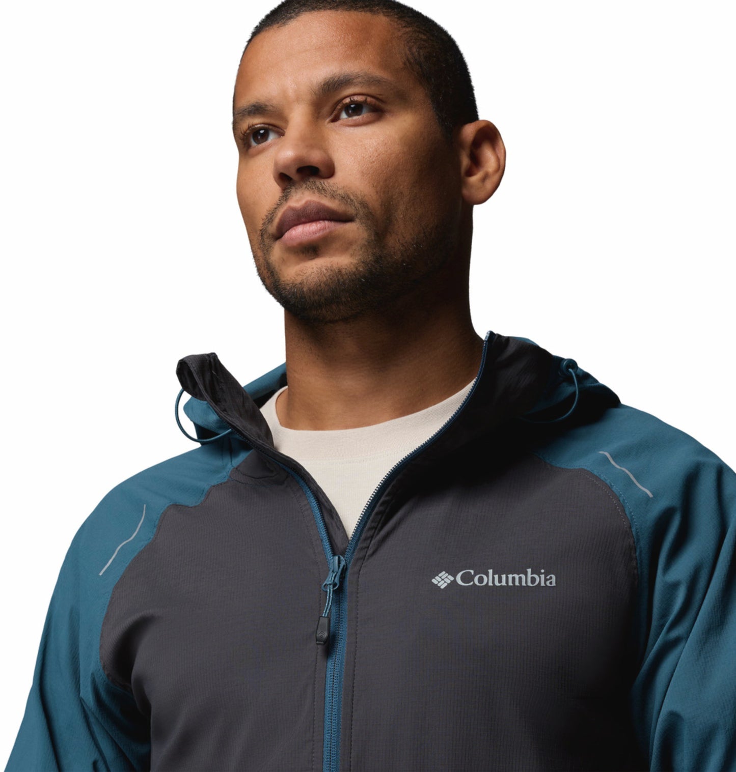Columbia Men Blue Omni-Shield Tech II Windbreaker