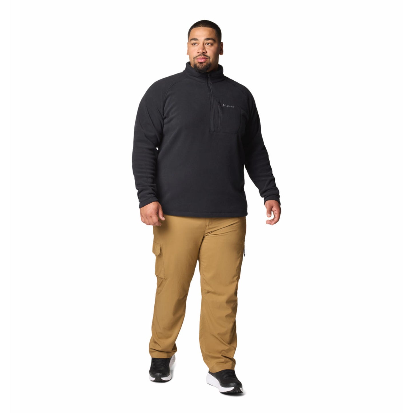 Columbia Men Black Fast Trek III Half Zip Fleece