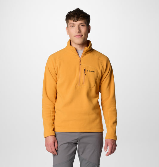 Columbia Men Orange Fast Trek III Half Zip Fleece