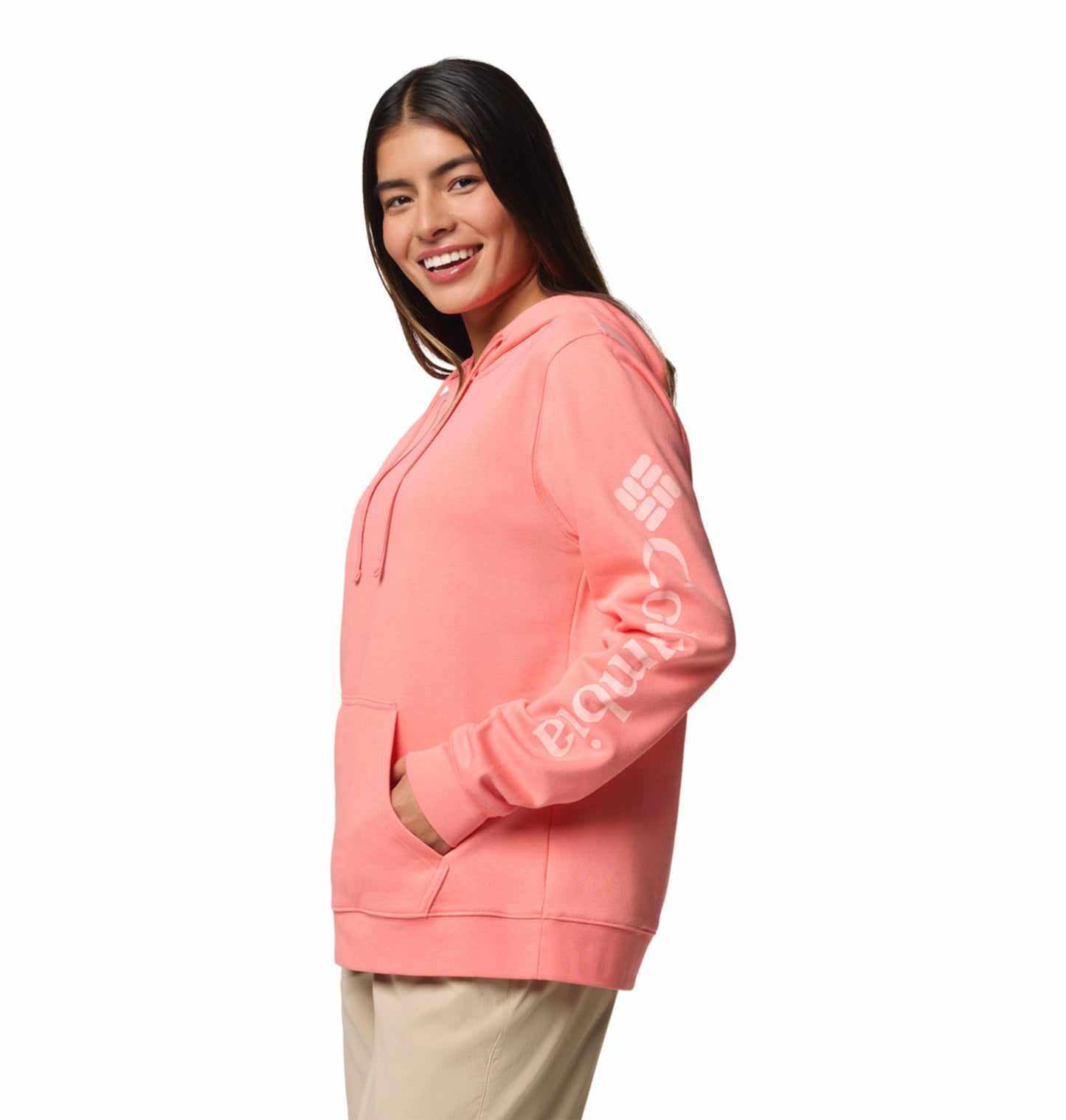 Columbia Womens Pink Beaumount Graphic Hoodie