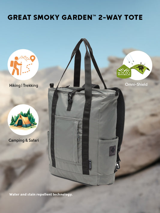 Columbia Unisex Grey Omni-Shield Great Smoky Garden Tote Bag