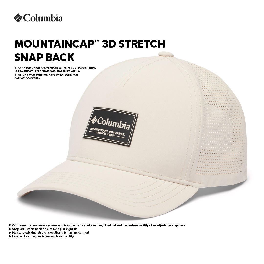 Columbia Unisex Beige Mountaincap 3D Stretch Snap Back Cap