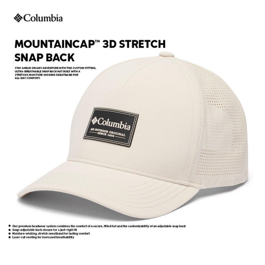 Columbia Unisex Beige Mountaincap 3D Stretch Snap Back Cap