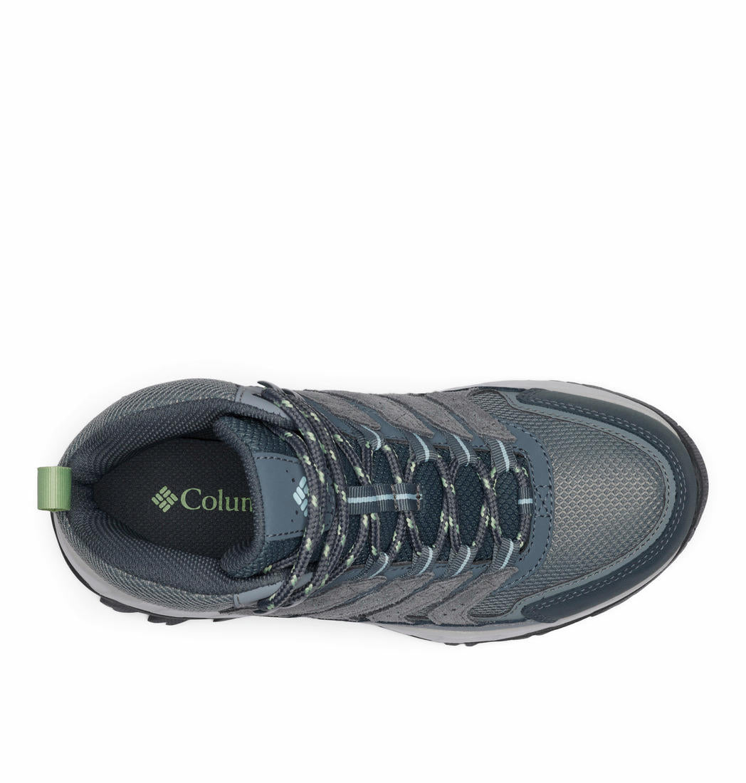 A Women Wearing Columbia Women Grey STRATA TRAIL MID WP