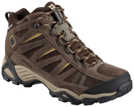 Columbia Men Brown NORTH PLAINS MID LEATHER WATERPROOF