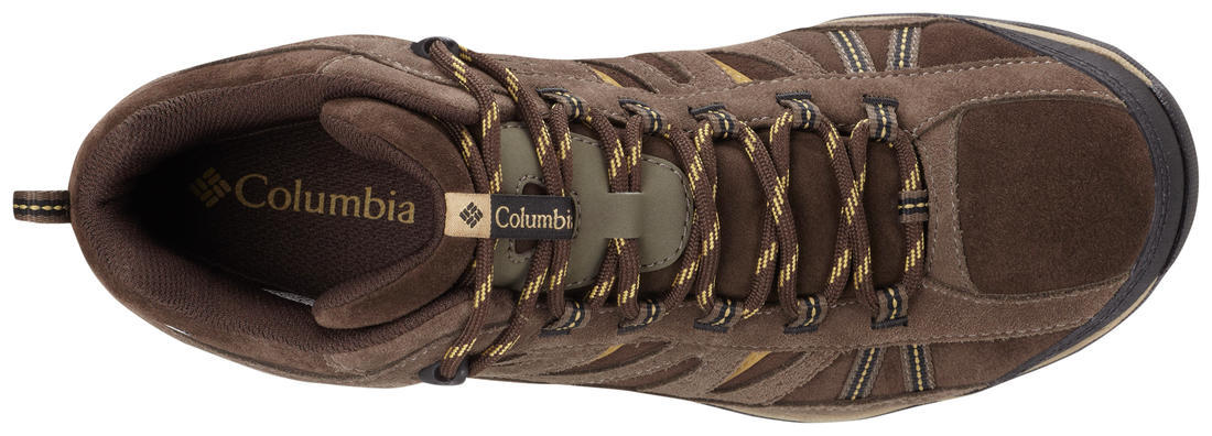 Columbia Men Brown NORTH PLAINS MID LEATHER WATERPROOF