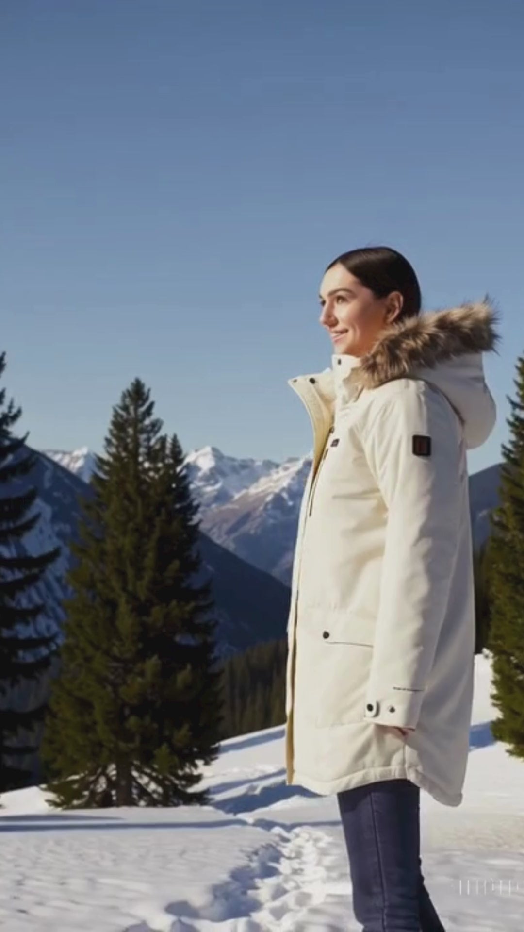 Columbia Women White Suttle Mountain Long Insulated Jacket